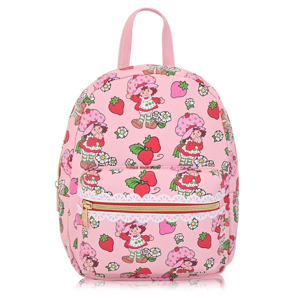 5065 Strawberry Shortcake Backpack , , Unisex | Cute PU Leather 10" Mini